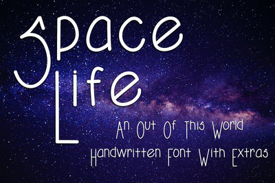 Space Life Font Design Shark