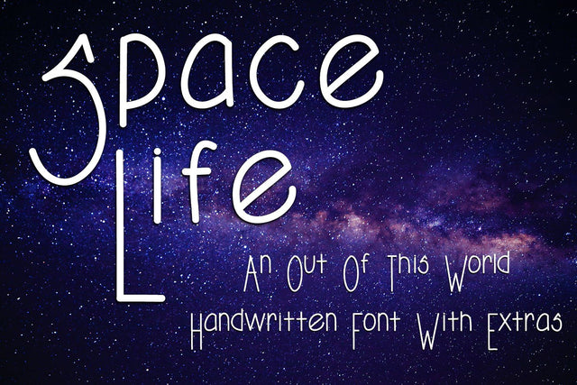 Space Life Font Design Shark