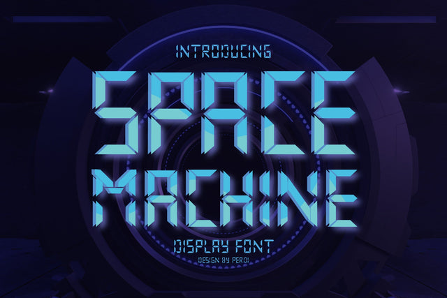 Space Machine Display Font SVG nearzz 