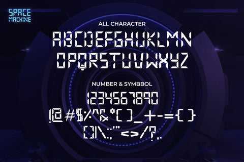 Space Machine Display Font SVG nearzz 