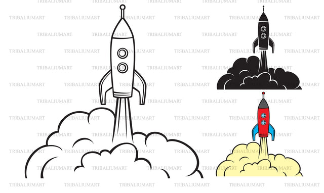Space rocket SVG TribaliumArtSF 