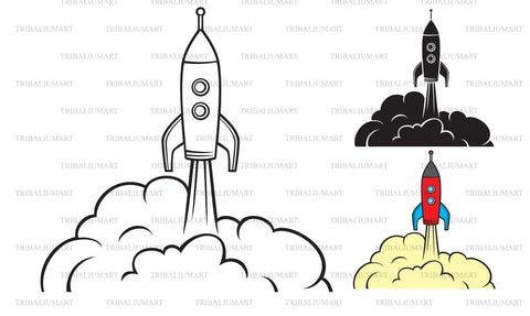 Space rocket SVG TribaliumArtSF 