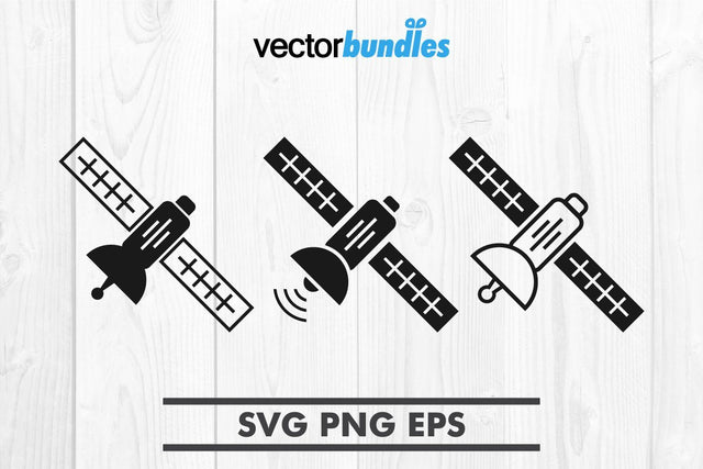 Space satellite clip art svg SVG vectorbundles 