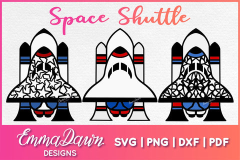 Space Shuttle SVG SVG Emma Dawn Designs 