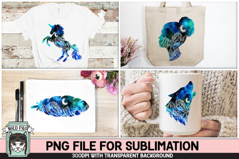 Space Sublimation PNG Bundle, Galaxy PNG Sublimation, Celestial Clipart, Fantasy PNG Sublimation, Mountain PNG Download Sublimation Wild Pilot 