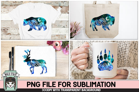 Space Sublimation PNG Bundle, Galaxy PNG Sublimation, Celestial Clipart, Fantasy PNG Sublimation, Mountain PNG Download Sublimation Wild Pilot 