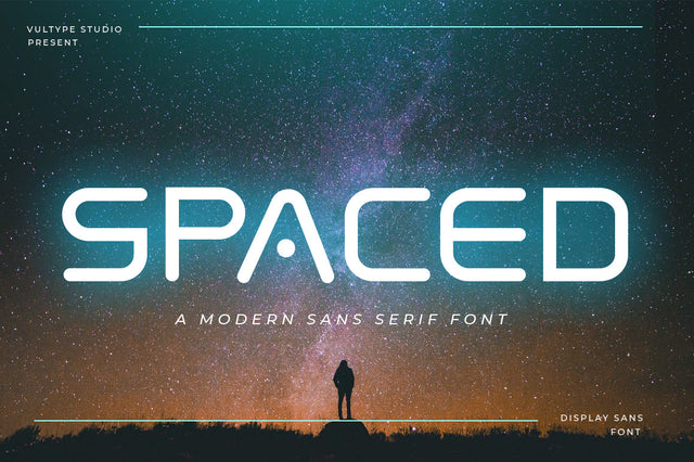 Spaced – Futuristic Font Font Vultype Co 