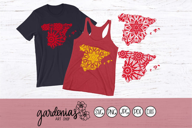 Spain Mandalas SVG Gardenias Art Shop 