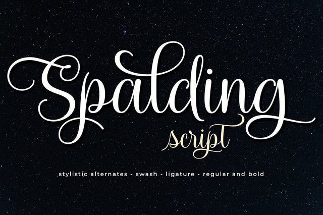 Spalding Script Font Zane Studio55 