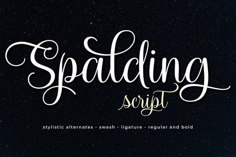Spalding Script Font Zane Studio55 