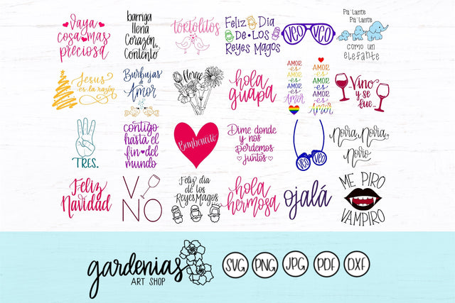 Spanish Bundle SVG Gardenias Art Shop 