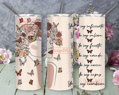 Spanish Positive 20oz Design, Positive Motivational 20oz wrap, Digital Sublimation design, 20oz Digital Design, Espanol Tumbler Design Sublimation DesignSVG 