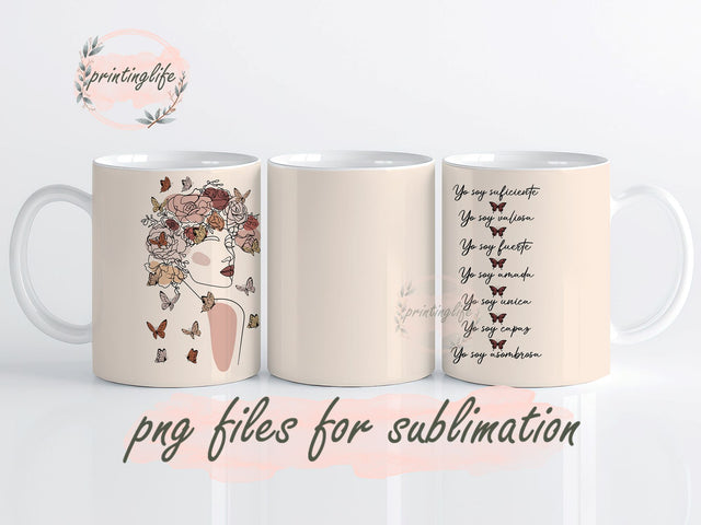 Spanish Positive11oz Design, Positive Motivational wrap, Digital Sublimation design, Motivational Digital Design, Motivational Mug Design Sublimation PrintingLife 