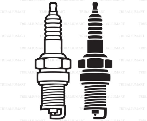 Spark Plug SVG TribaliumArtSF 