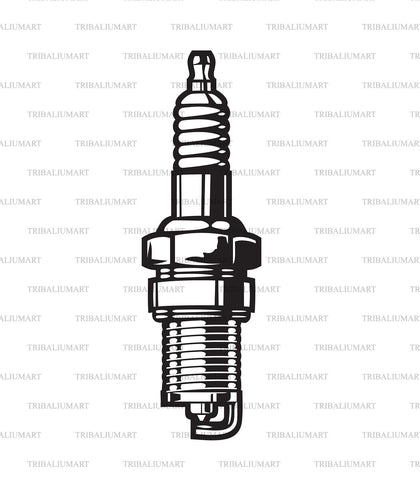 Spark Plug SVG TribaliumArtSF 