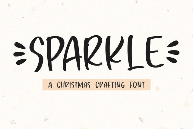 SPARKLE Font Mozarella 