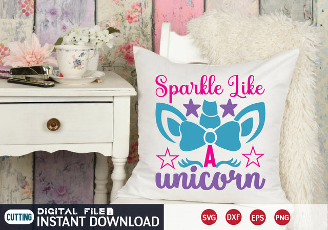 sparkle like a unicorn SVG designer krishna 