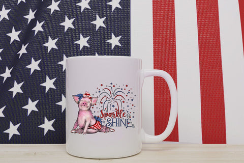 Sparkle Shine Piggy Sublimation Sublimation QueenBrat Digital Designs 