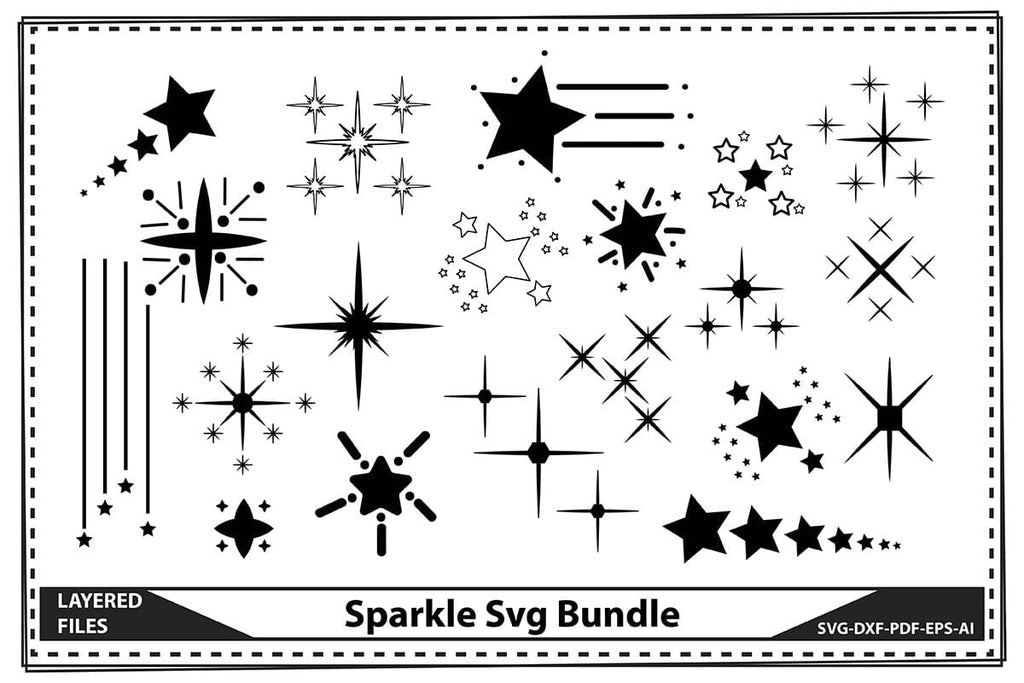 Sparkle Svg Button Css Sparkle Svg Bundle - So Fontsy