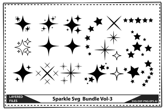 Sparkle Svg Bundle Vol-3 SVG shah alam 