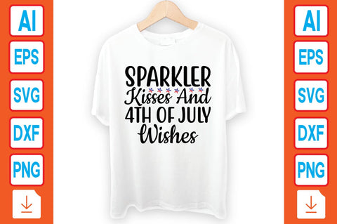 Sparkler Kisses and 4th of July Wishes SVG Craftlabsvg24 