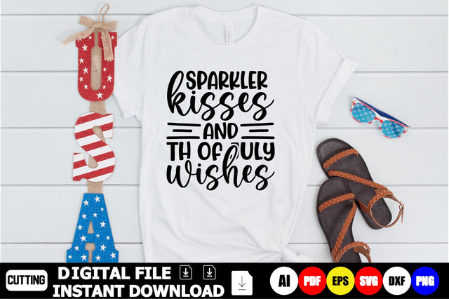 Sparkler Kisses And 4th Of July Wishes SVG Shahin alam 