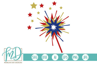 Sparkler SVG Morgan Day Designs 