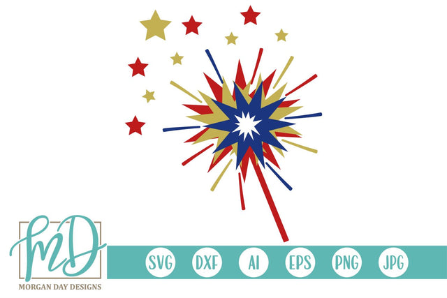 Sparkler SVG Morgan Day Designs 