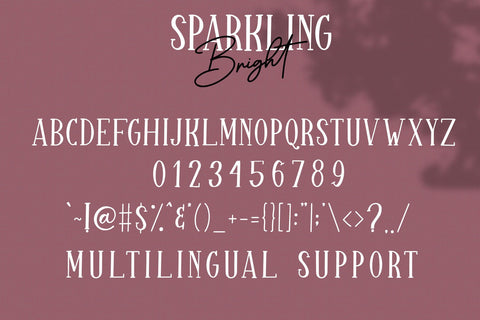 Sparkling Bright - Beauty Font Duo Font Dm Letter Studio 