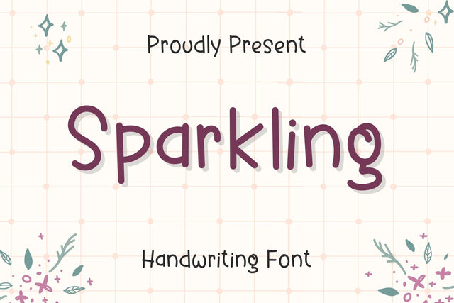 Sparkling Handwriting Font Font Aisyah 
