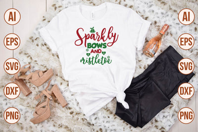 Sparkly Bows and Mistletoe SVG SVG shah alam 