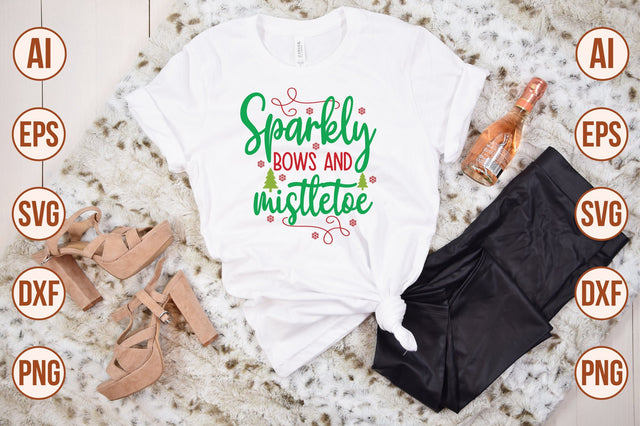Sparkly Bows and Mistletoe SVG SVG shah alam 