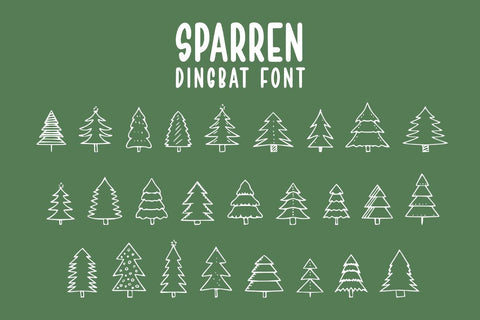 Sparren - Spruce DIngbat Font Masyafi Studio 