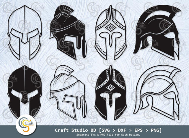 Spartan Helmet Silhouette, Sword Helmet Svg, Warrior Medieval Svg, Spartan Svg, Spartan Helmet SVG Bundle SVG ETC Craft 