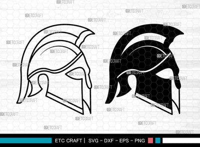 Spartan Helmet SVG, Sword Helmet Svg, Warrior Medieval Svg, Spartan Svg, Spartan Helmet Svg SVG ETC Craft 