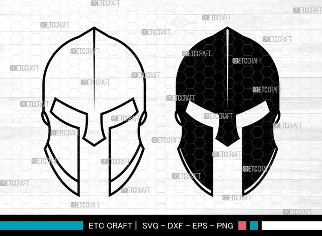 Spartan Helmet SVG, Sword Helmet Svg, Warrior Medieval Svg, Spartan Svg, Spartan Helmet Svg SVG ETC Craft 