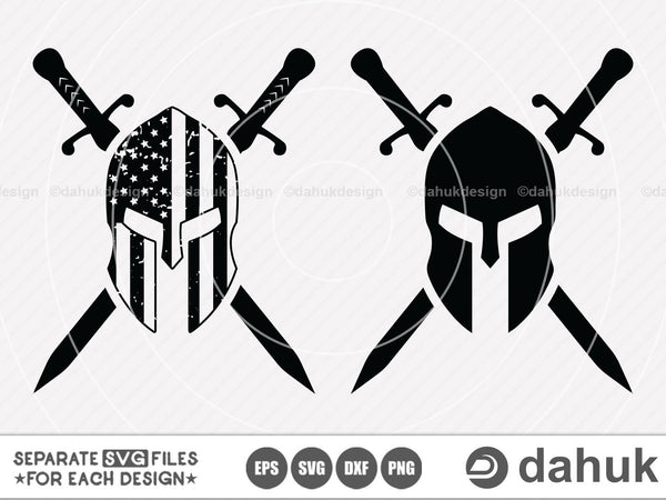 Crossed swords with helmet vector illustration - Stock Illustration  [72325580] - PIXTA