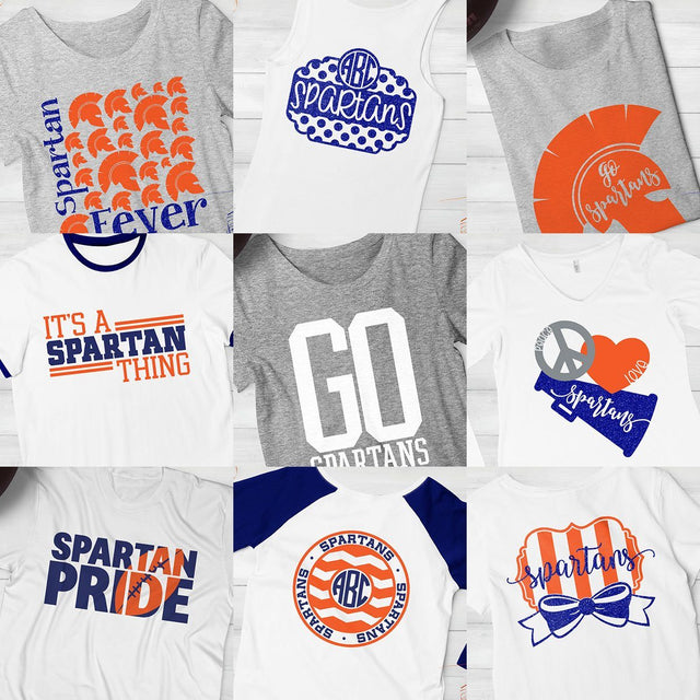 Spartans Spirit Bundle SVG Kelly Lollar Designs