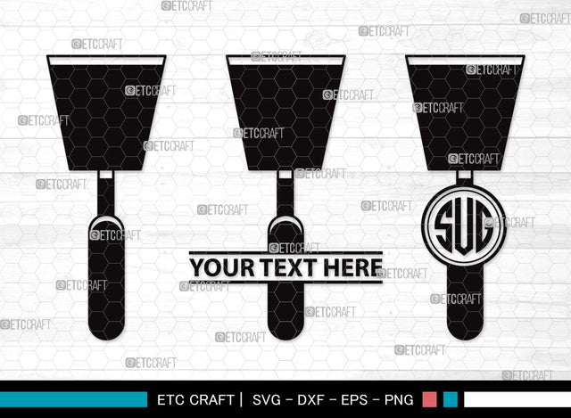 Spatula Fork Monogram SVG | Barbecue Svg | Spatula Svg | Utensil Svg | Grilling Svg | Kitchen Svg | Spatula Fork Clipart SVG ETC Craft 