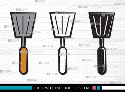 Spatula Fork SVG | Barbecue Svg | Spatula Svg | Utensil Svg | Grilling Svg | Kitchen Svg | Spatula Fork Clipart SVG ETC Craft 