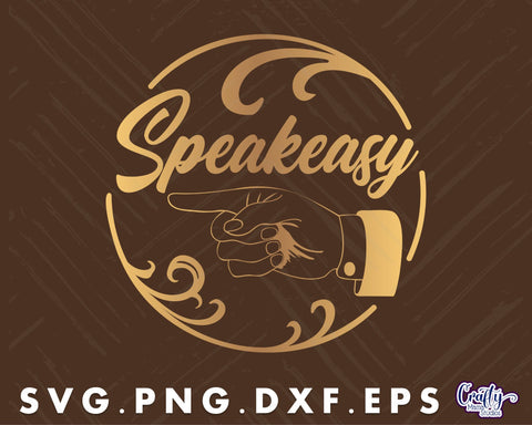 Speakeasy Svg | Vintage Prohibition Svg | Round Beer Svg SVG Crafty Mama Studios 