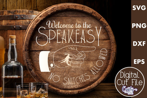 Speakeasy Svg | Vintage Prohibition Svg | Round Beer Svg SVG Crafty Mama Studios 