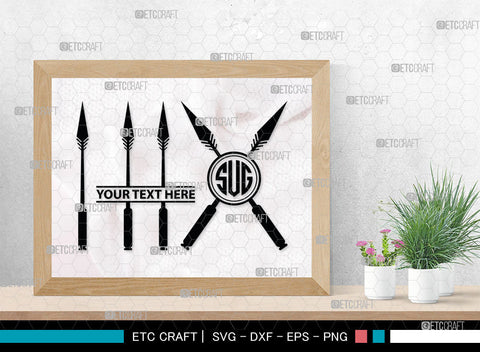 Spear Monogram, Weapon Silhouette, Spear SVG, Pike Weapon Svg, Sparta Svg, Sword Svg, Spear Trident Svg, Poseidon Svg, SB00032 SVG ETC Craft 