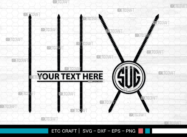 Spear Monogram, Weapon Silhouette, Spear SVG, Pike Weapon Svg, Sparta Svg, Sword Svg, Spear Trident Svg, Poseidon Svg, SB00032 SVG ETC Craft 