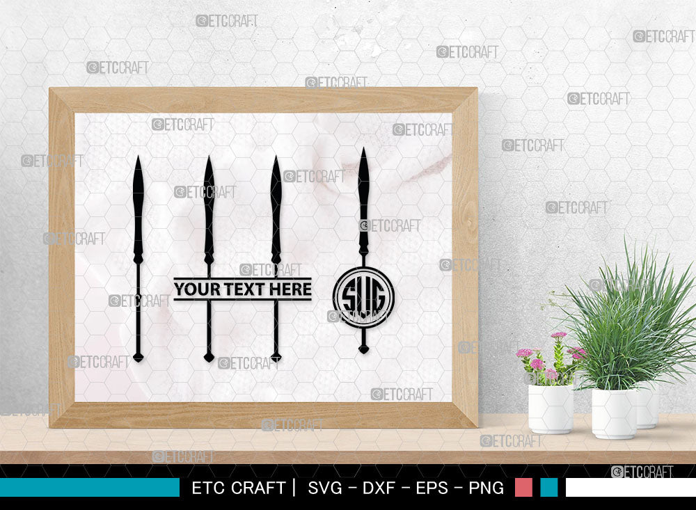Spear Monogram, Weapon Silhouette, Spear SVG, Pike Weapon Svg, Sparta ...