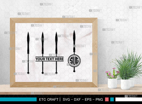 Spear Monogram, Weapon Silhouette, Spear SVG, Pike Weapon Svg, Sparta Svg, Sword Svg, Spear Trident Svg, Poseidon Svg, SB00032 SVG ETC Craft 