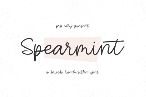 Spearmint Font Qwrtype Foundry 