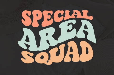 Special area squad svg wavy style svg, EPS PNG Cricut Instant Download SVG Fauz 
