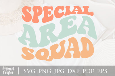 Special area squad svg wavy style svg, EPS PNG Cricut Instant Download SVG Fauz 