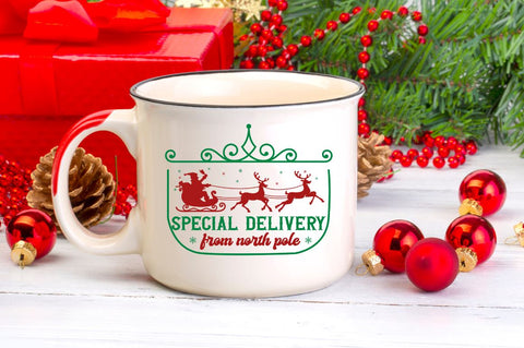 Special delivery from north pole SVG SVG DESIGNISTIC 